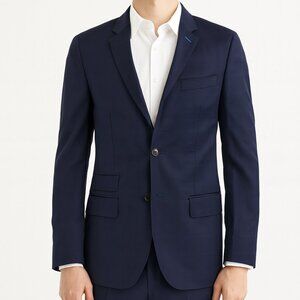 Indochino Navy Wool Blazer 44 Quiet Luxury Custom Bespoke